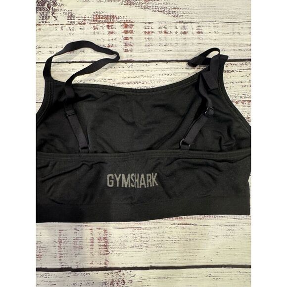 Gymshark NEW Seamless Scoop Neck Bralette in Black Size Medium - Picture 2 of 4
